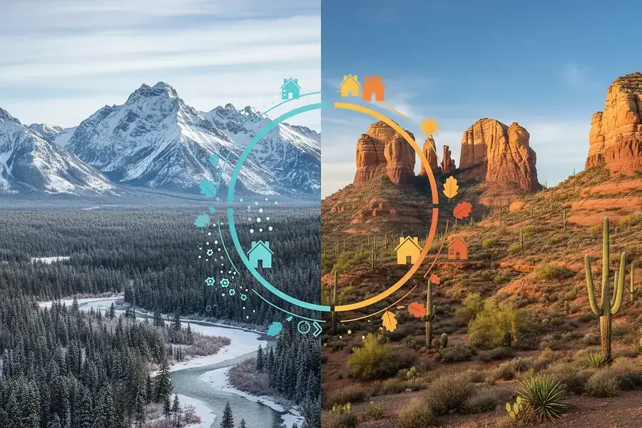 How Seasonal Changes Impact Home Values in Montana and Arizona Markets