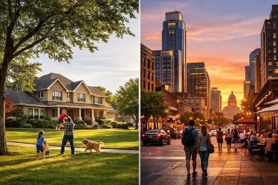 Suburban vs. Urban Living: A Complete Guide to Choosing Your Texas Home