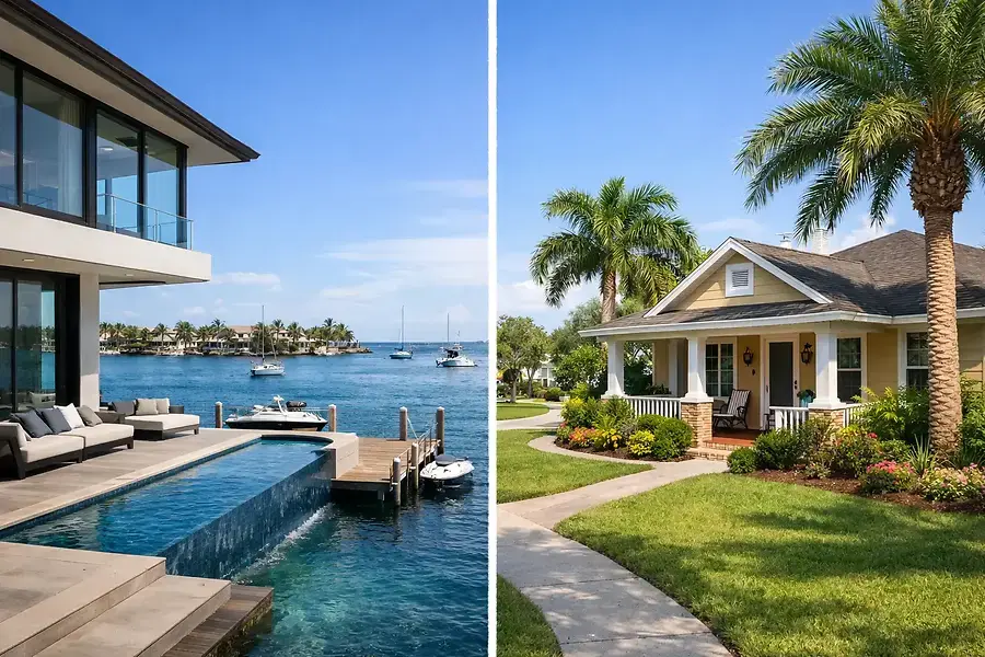 Waterfront vs. Inland: Choosing Your Perfect Florida Home Location