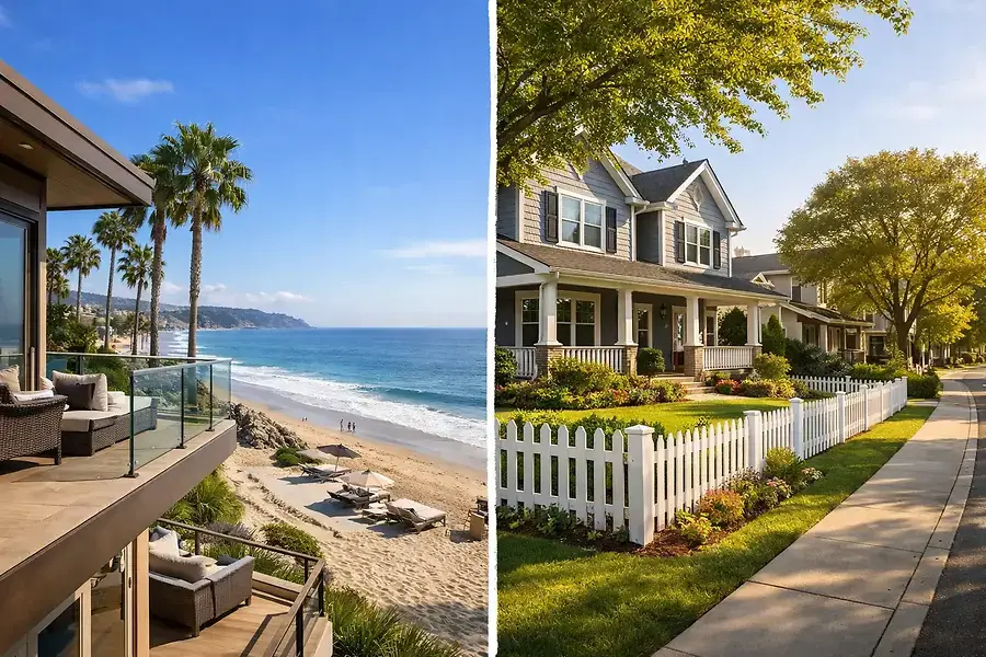 Choosing Between Coastal and Suburban Homes in Orange County