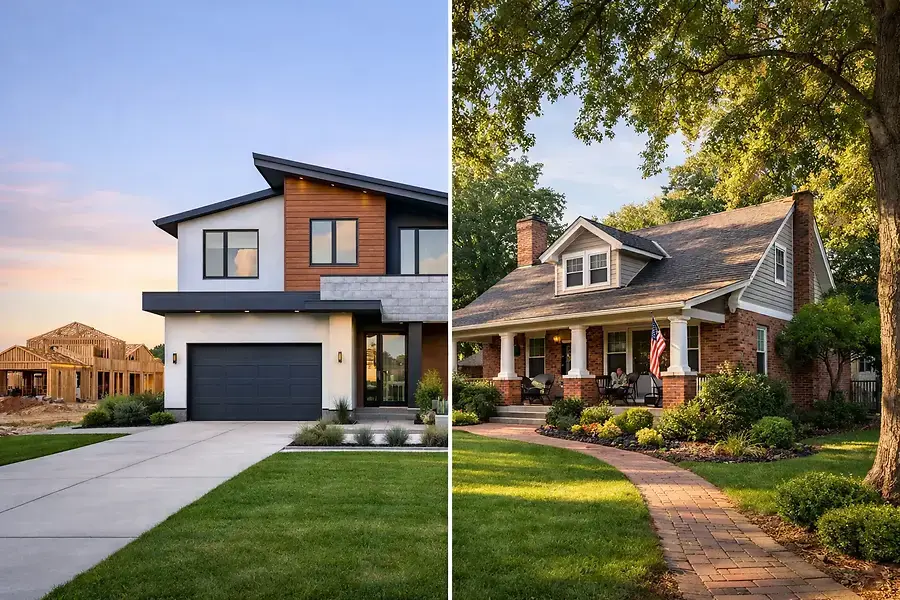 New Construction vs. Established Homes Across Central Oklahoma