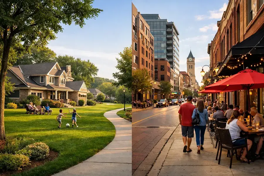 Suburban vs. Urban Living: Finding Your Perfect Waukesha County Home