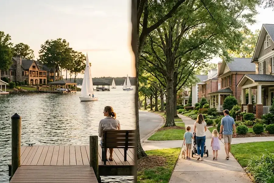 Waterfront vs. Suburban Living: Choosing Between Lake Norman and Charlotte Neighborhoods