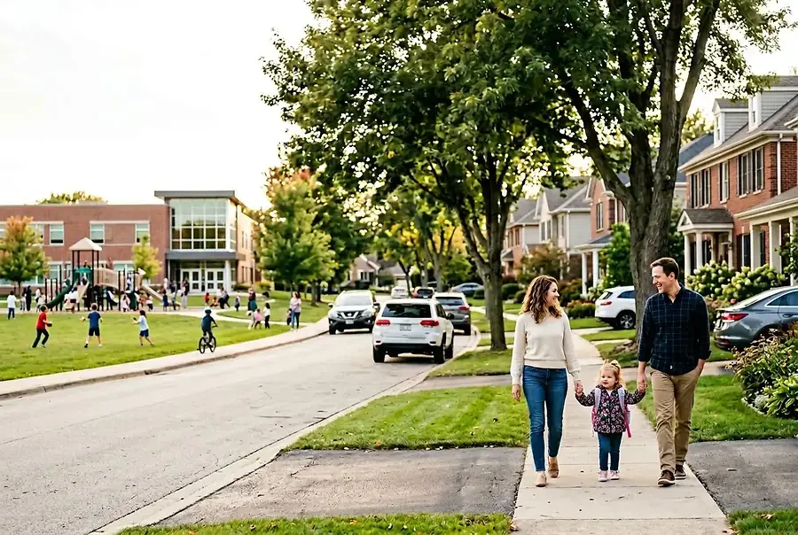 Suburban Family Neighborhoods: Top Rated Schools and Home Values