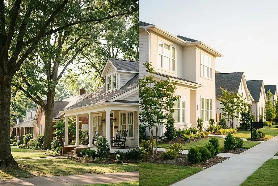 New Construction vs. Established Homes Across Greater Memphis Communities