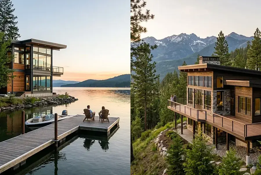 Waterfront vs. Mountain View Homes: Choosing Your Ideal Sandpoint Property