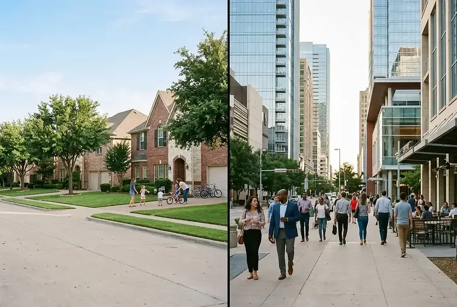 Suburban vs Urban Living: North Texas Home Buyers' Complete Comparison
