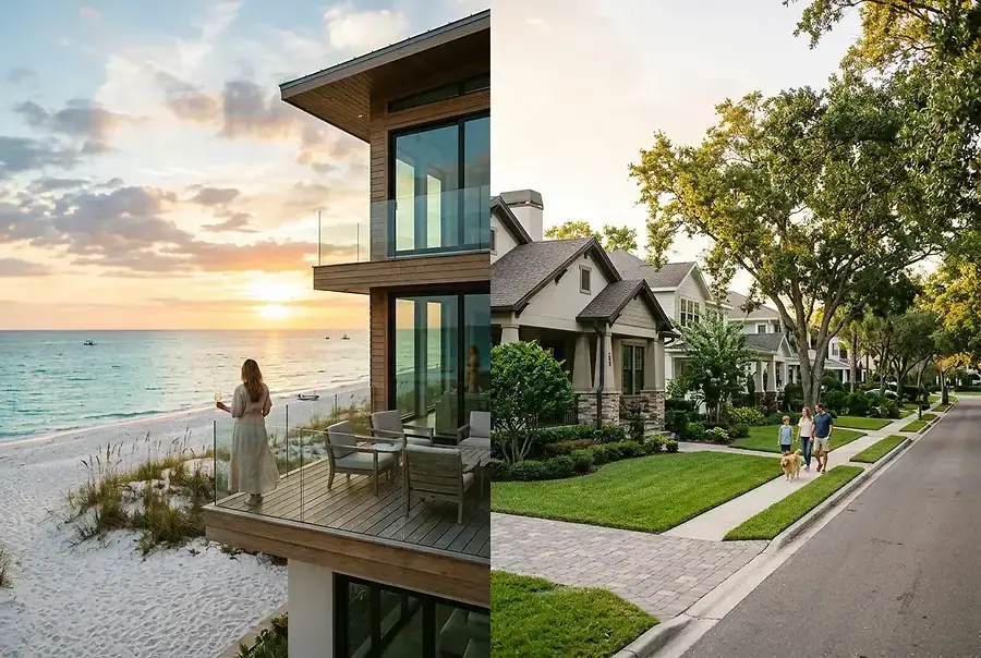 Beachfront vs. Inland Homes: Your Complete Gulf Coast Buying Guide