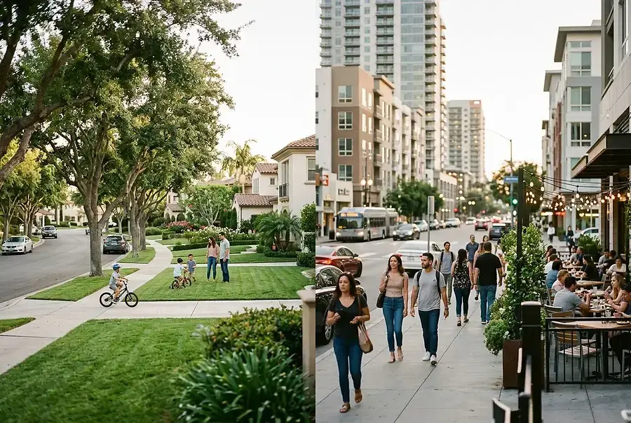 Suburban vs. Urban Residential Living: Choosing Your Ideal Orange County Home
