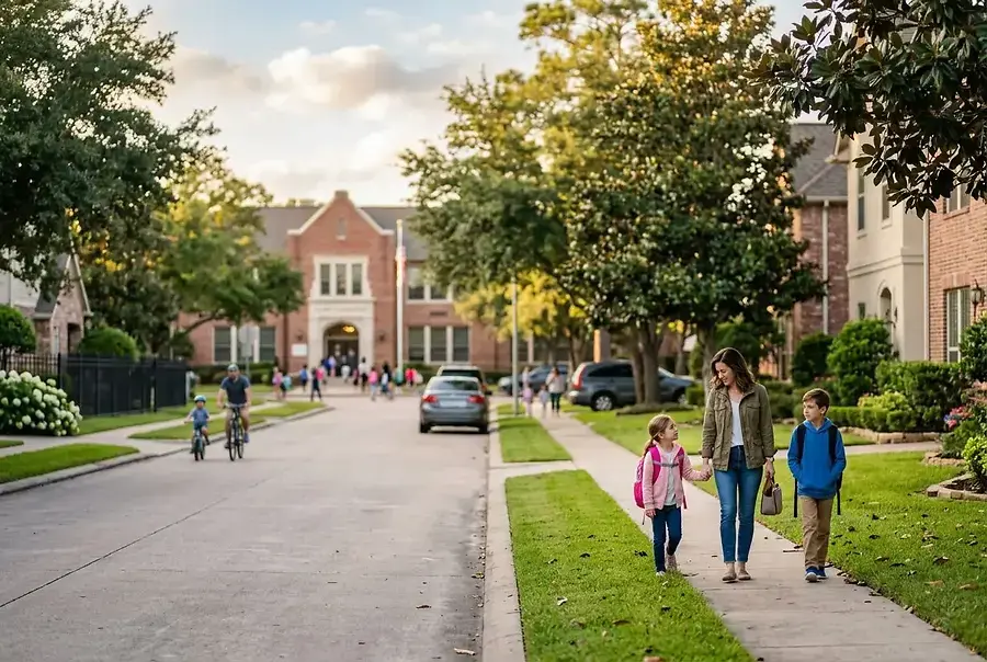 School Districts and Home Values in Greater Houston and Long Island