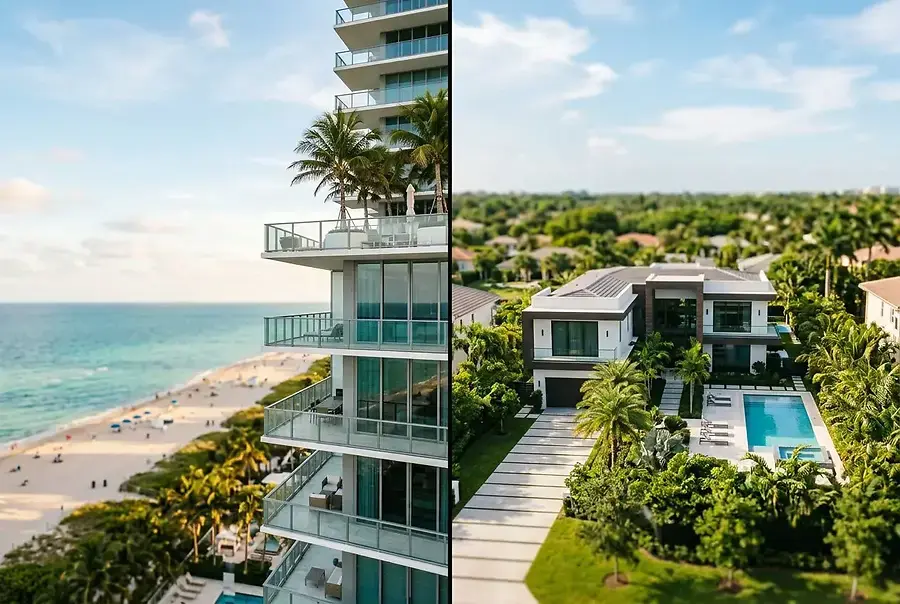 Choosing Between Beachfront and Inland Homes in South Florida