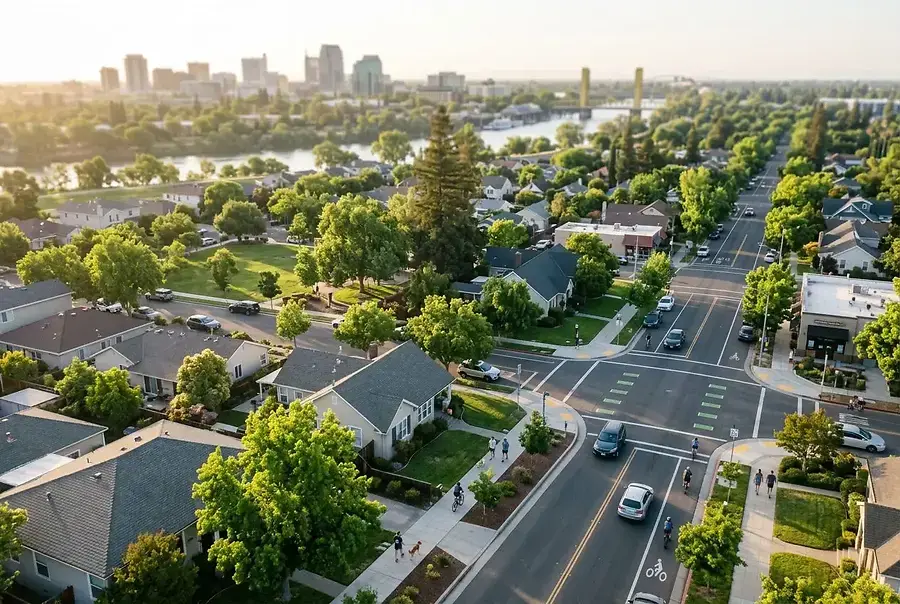 Walkability and Commute Times Across Greater Sacramento Neighborhoods