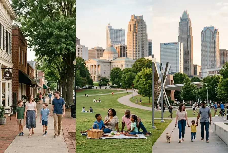 Rolesville, Raleigh, and Charlotte: Which NC Town Fits Your Family Best
