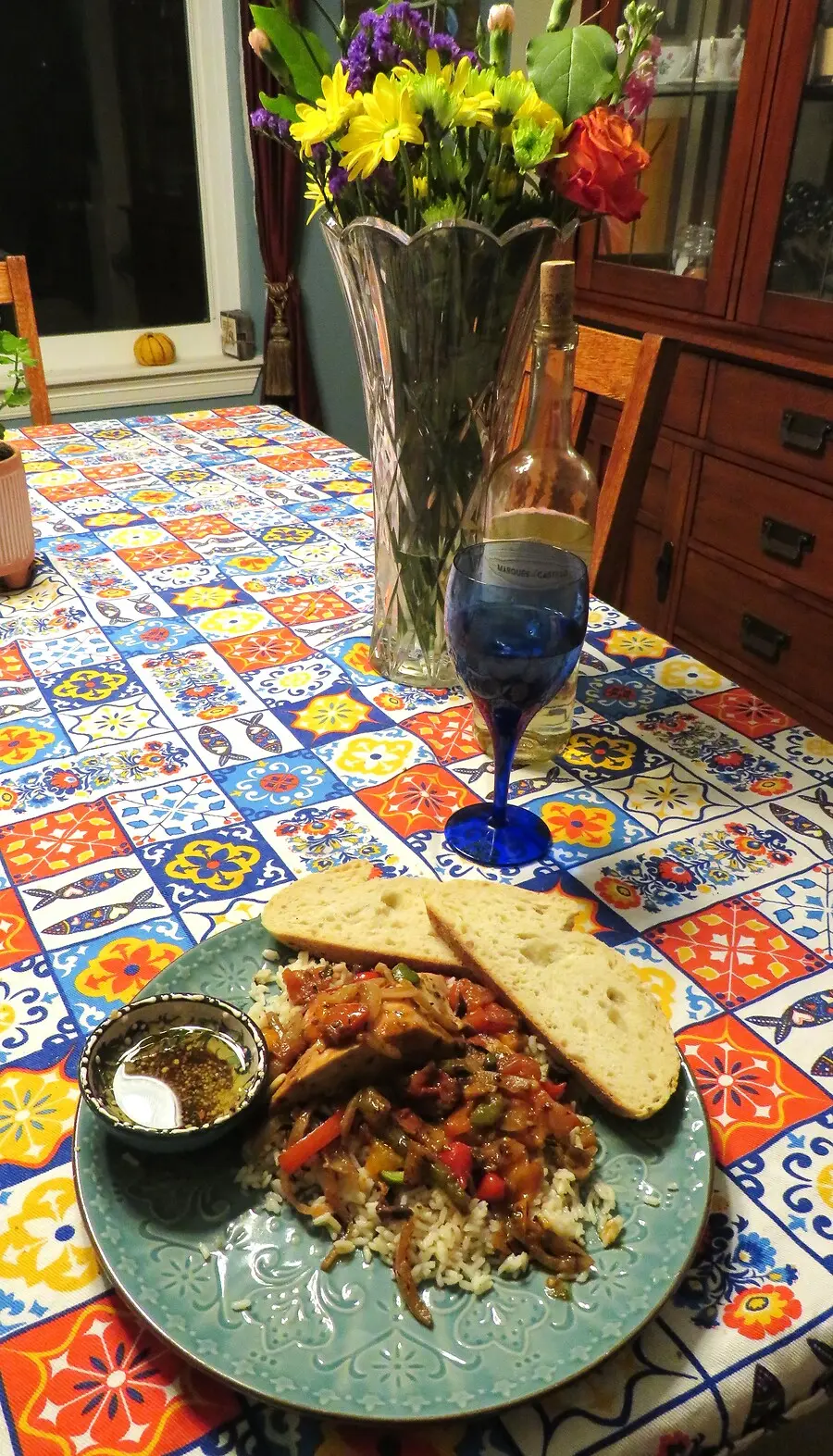 Spanish Chicken with Peppers & Onions