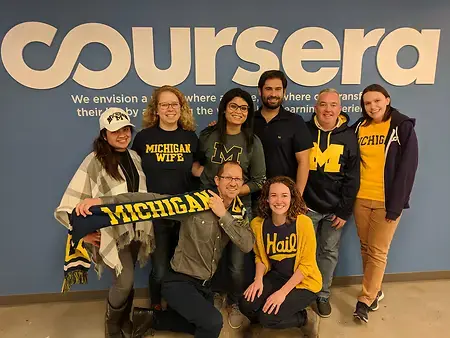 launching the UM degree on Coursera with the crew that made it happen!