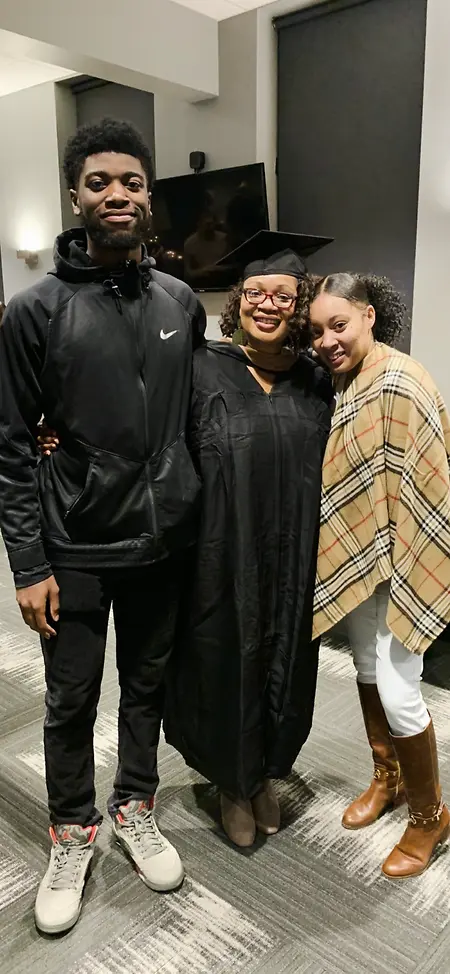 MBA graduation with my family. 