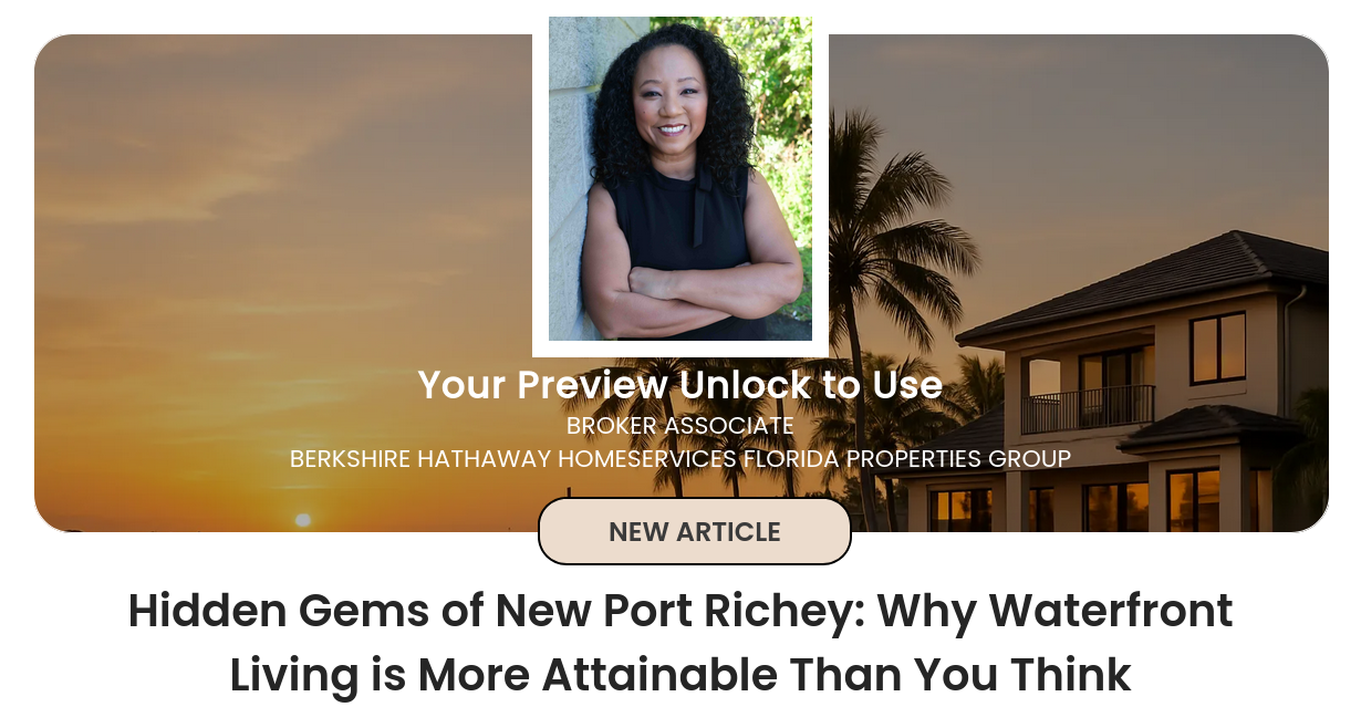 Hidden Gems of New Port Richey: Why Waterfront Living is More ...