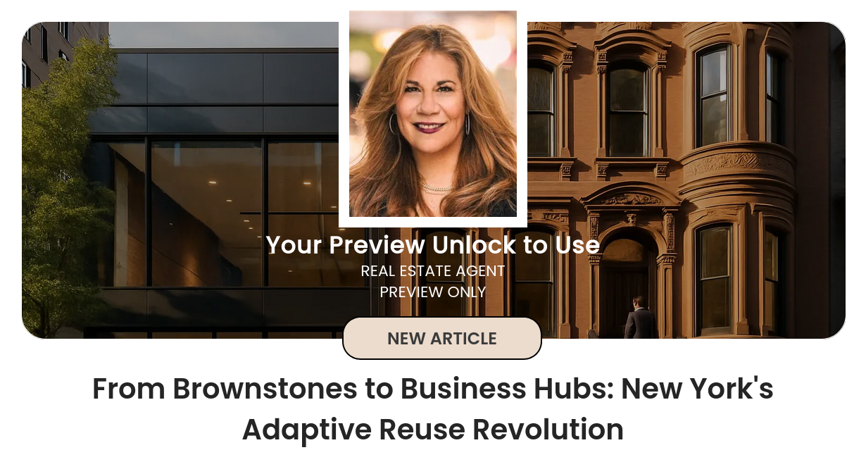 From Brownstones to Business Hubs: New York's Adaptive Reuse Revolution